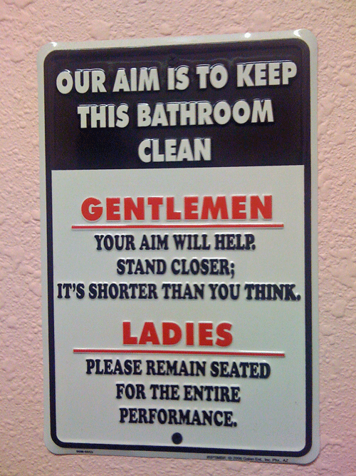 Bathroom Sign