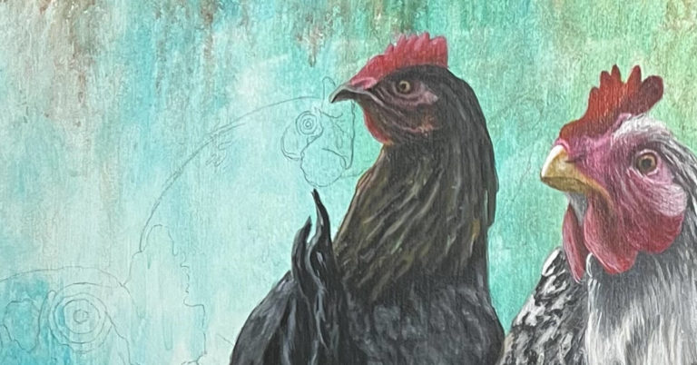 Photo of Chicken painting